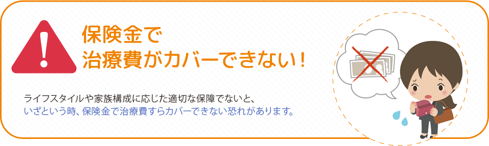 保険金で治療費がカバーできない！
